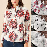 Printed Long Sleeve Tops