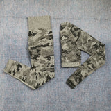 Camouflage Three-piece Workout Set