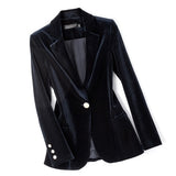 Two Piece Velvety Bell-bottom Suits