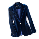 Two Piece Velvety Bell-bottom Suits