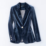 Two Piece Velvety Bell-bottom Suits