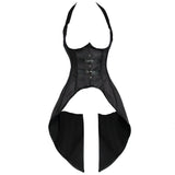 Bustier Vest Top with White Gothic Blouse