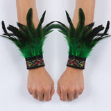 Punk Gothic Feather Wrist Cuff