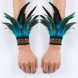 Punk Gothic Feather Wrist Cuff