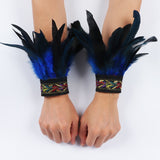 Punk Gothic Feather Wrist Cuff