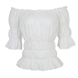 Bustier Vest Top with White Gothic Blouse