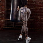 Push Up Leggings shiny Women Polyester Ankle-Length high waist sexy leggings Snake Skin Printing Breathable fitness legging