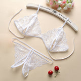 3pcs Set Transparent Lace Set