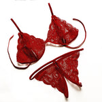 3pcs Set Transparent Lace Set