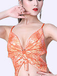 Butterfly Ragdoll Sequin Crop Top