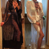 Mesh Lingerie See Through Robe