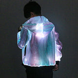 Luminous Led Light Zipper Hoodie