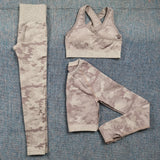 Camouflage Three-piece Workout Set