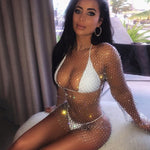 Summer Sexy Sequin Mesh Dress