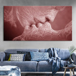 Black Love Kiss Canvas Painting