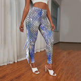 3D Mermaid Printed Pattern Leggings