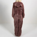 Hooded Warm Plush Bodysuit