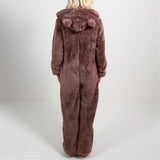 Hooded Warm Plush Bodysuit