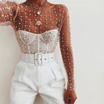 See Through Mesh Patchwork