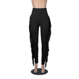 High Waist Tassel Pants