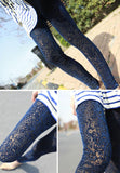 Decorative Pattern Lacy Leggings