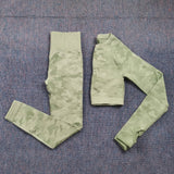 Camouflage Three-piece Workout Set