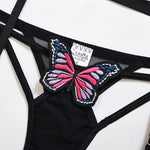 Sexy Butterfly 3 Piece Set Lingerie