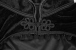 Gothic Black Velvety Crop Jacket