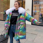 Fashion Holographic Duck Down Coat