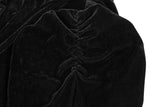 Gothic Black Velvety Crop Jacket