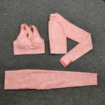 Camouflage Three-piece Workout Set