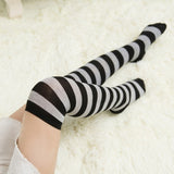 Striped, Sporty & Lace Trimmed Thigh High Stockings