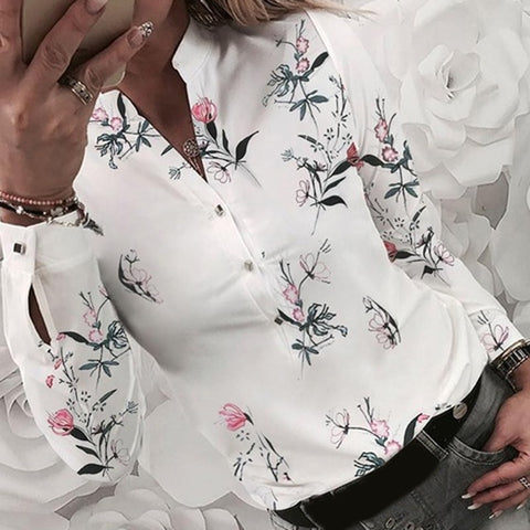 Printed Long Sleeve Tops