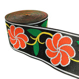 3 Yards 5CM Vintage Ethnic Embroidery Lace Ribbon