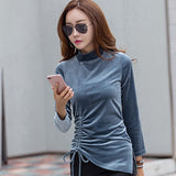 Skinny Turtleneck Long Sleeve Tops