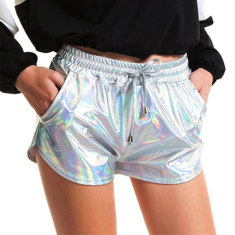 Shiny Metallic Hot Shorts