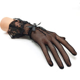 Sexy Print Lace Gloves