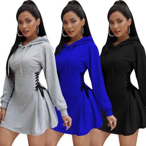 Long Sleeve Dress Hoodies