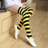 Striped, Sporty & Lace Trimmed Thigh High Stockings