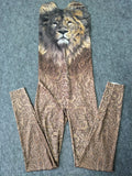 Lion Pattern Jumpsuit Cloak