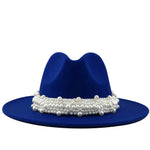 Balinese Casual Women Pearl Felt Hat