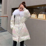 Fashion Holographic Duck Down Coat