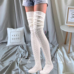 Woolen Thigh High Socks