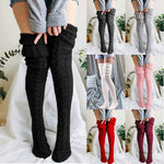 Woolen Thigh High Socks