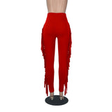 High Waist Tassel Pants