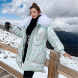 Fashion Holographic Duck Down Coat