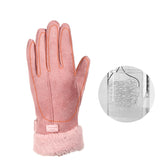 Suede FurLined Electric Heating Gloves