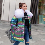 Fashion Holographic Duck Down Coat