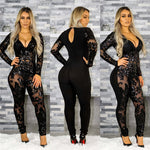 See Through Sequin Jumpsuit