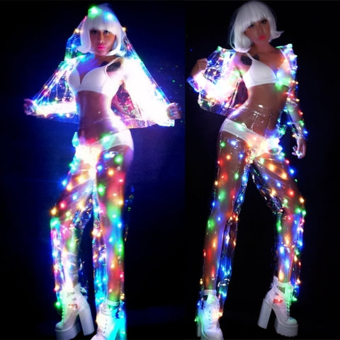Multi-color LED lights Disco Costume